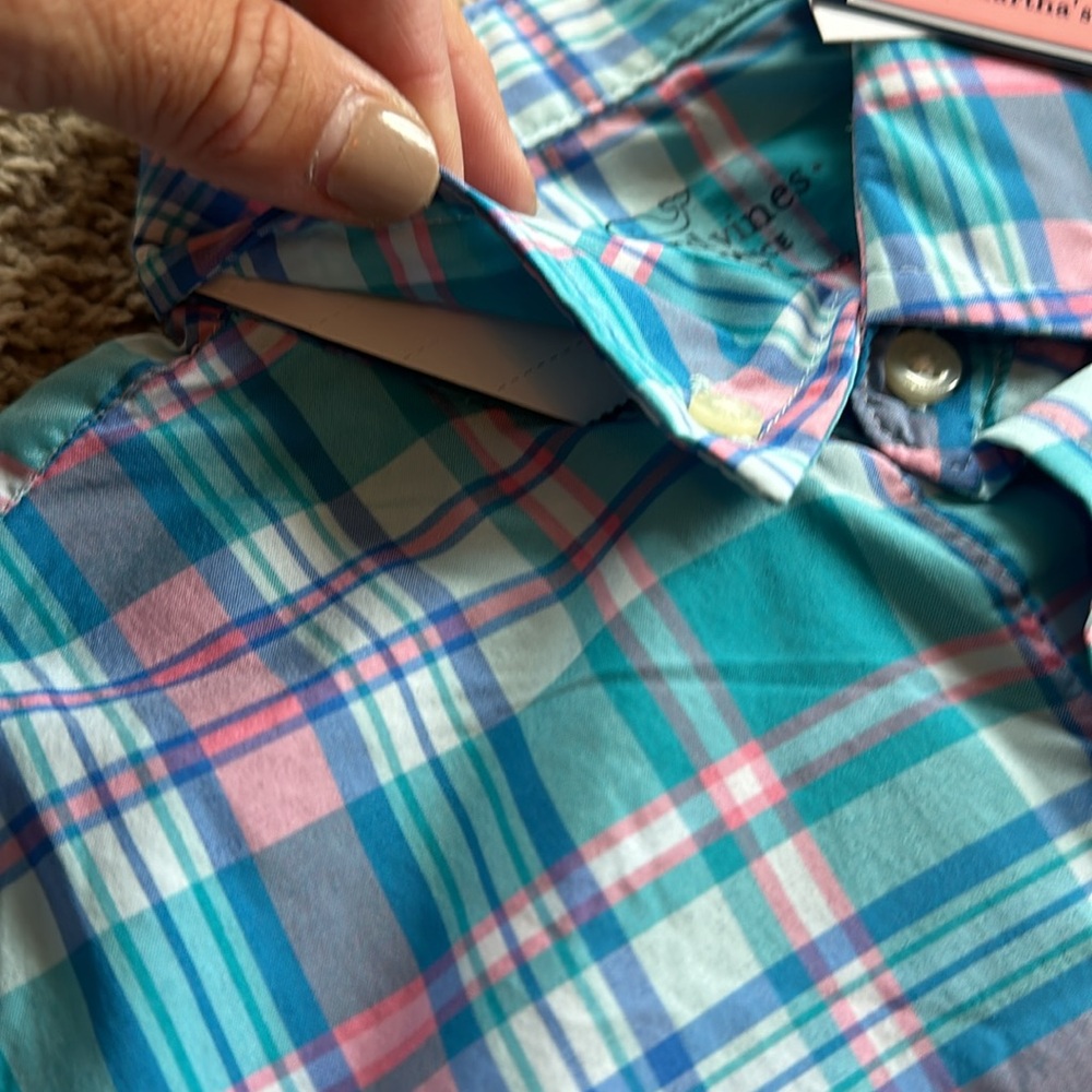 Vineyard Vines NWT Boys Button Down Performance Shirt Size 6 - Picture 3 of 7